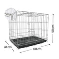 กรงสัตว์เลี้ยง  ขนาด 60 ซม. สำหรับสัตว์ขนาดกลาง